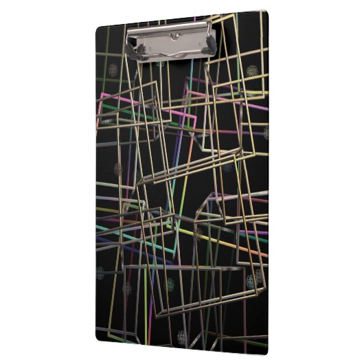 Fractalised Metal Frames Clipboard Klemmbrett (Links)