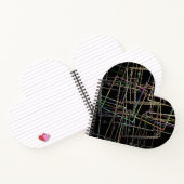 Fractalised Metal Frames Heart Spiral Notebook Notizblock (Innenseite)