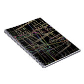 Fractalised Metal Frames Spiral Notebook Notizblock (Rechte Seite)