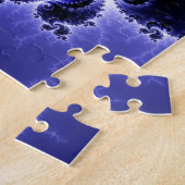 "Fractality des Alters-" blaues Fraktal-Puzzlen Puzzle (Seite)