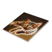 Fractalius bengalische Katze Fliese (Seite)