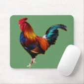 Fractalius Leghorn Rooster Mousepad (Mit Mouse)