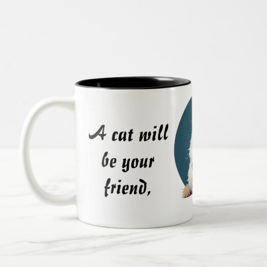 Fractalius Persische Katze konfrontiert Tasse (Links)