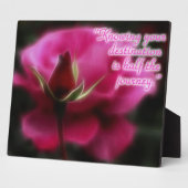 Fractalius Rose Inspirational Plaque Fotoplatte (Seite)