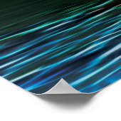 Fractalius Tree, Sky and River Poster (Ecke)