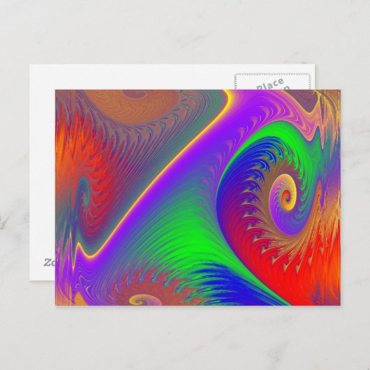 Fractalized 23 postkarte (Vorne/Hinten)