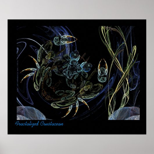 Fractalized Crustacean Poster (Vorne)