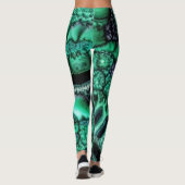 Fractalized Malachit3 Leggings (Rückseite)