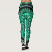 Fractalized Malachit4 Leggings (Rückseite)