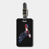 Fractalized Weißkopfseeadler Gepäckanhänger (Vorderseite vertikal)