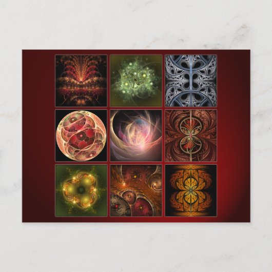 Fractalworld Postkarte (Vorderseite)