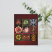 Fractalworld Postkarte (Stehend Vorderseite)