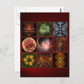 Fractalworld Postkarte (Vorne/Hinten)