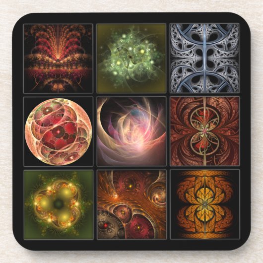 Fractalworld Untersetzer (Vorderseite)