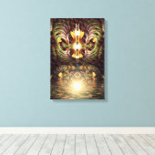 Fractapond Psychedelic Visions Art Leinwanddruck (Insitu (Holzboden))
