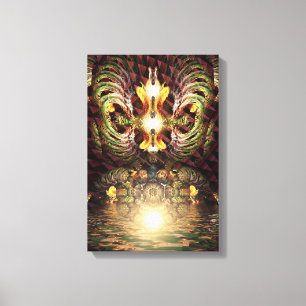 Fractapond psychedelische Visionen Kunst Leinwanddruck