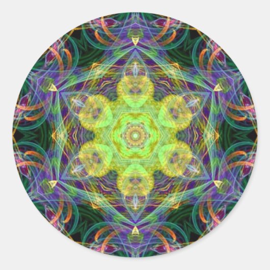 Fractidelic 015 Aufkleber (Vorderseite)