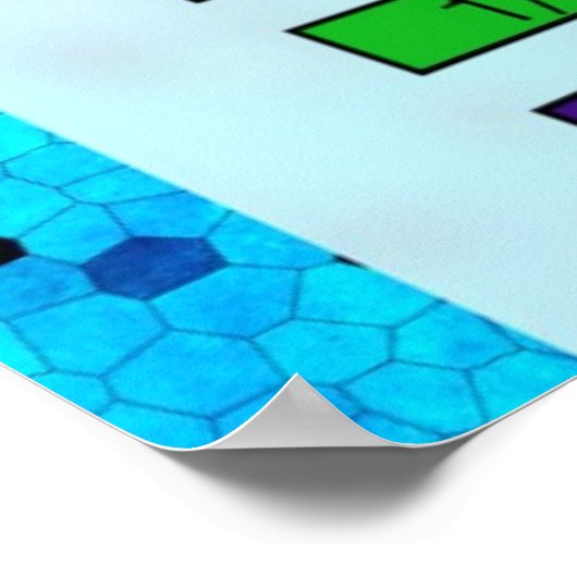 Fractions-Poster Poster (Ecke)