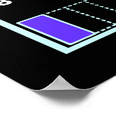 Fractions-Poster Poster (Ecke)