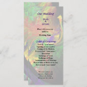 Fractrals - Pfauenhochzeitprogramm Programm (Vorne/Hinten)