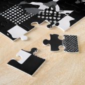 "Fractura" - Schwarz-Weiß-Tarnmuster Puzzle (Seite)