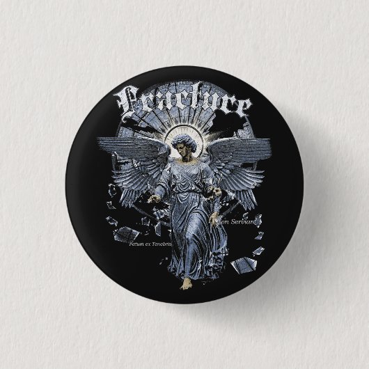 Fracture - Gothic Streetwear Design Button (Vorderseite)