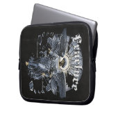 Fracture - Gothic Streetwear Design Laptopschutzhülle (Vorderseite Links)