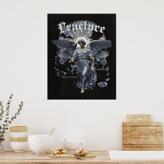 Fracture - Gothic Streetwear Design Poster (Küche)