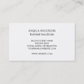 Fractured Contemporary / Black Stripe Visitenkarte (Rückseite)