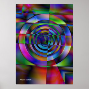 Fractured Glass Poster