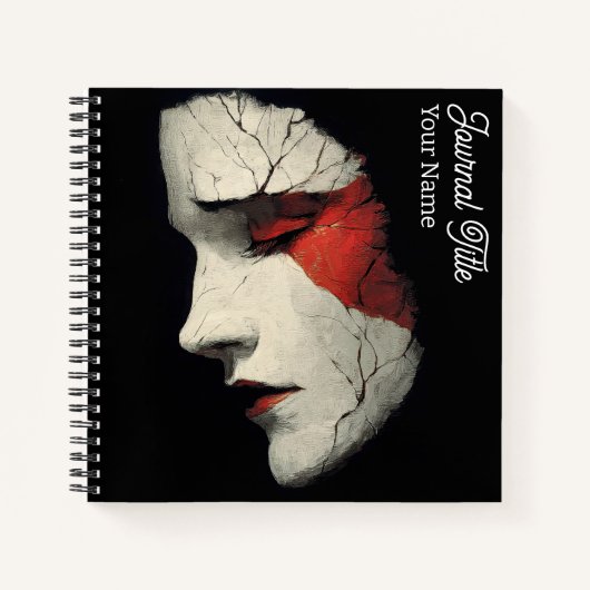 Fractured Grace Journal — Benutzerdefinierter Name Notizblock (Vorderseite)