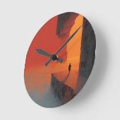 Fractured Mind Nr. 1 Runde Wanduhr (Winkel)