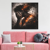 Fractured Mind: The Amber Implosion Leinwanddruck (Insitu (Wohnzimmer))