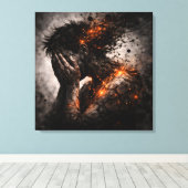 Fractured Mind: The Amber Implosion Leinwanddruck (Insitu (Holzboden))