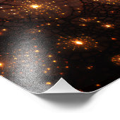 Fractured Nebula Cosmic Web Glow Fotodruck (Ecke)