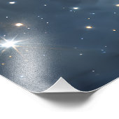 Fractured Nebula Starfield Cosmic Geometry Fotodruck (Ecke)