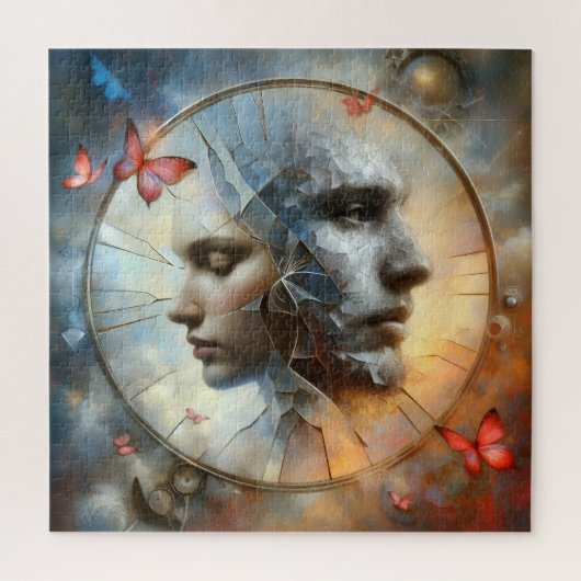 Fractured Reflections - Surreal Jigsaw Puzzle (Vertikal)
