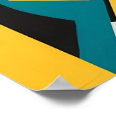 Fractured Rhythm" - Geometrische Abstrakte Kunst Poster (Ecke)