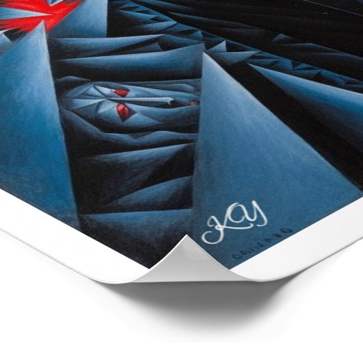 Fractured Shadows Poster (Ecke)