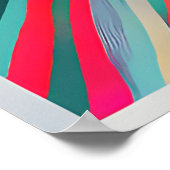Fractured Spectrum: Lichttanz in Vivid Poster (Ecke)