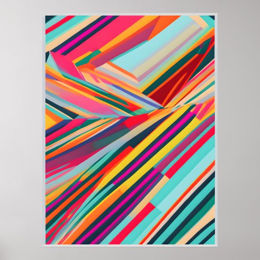 Fractured Spectrum: Lichttanz in Vivid Poster (Vorne)