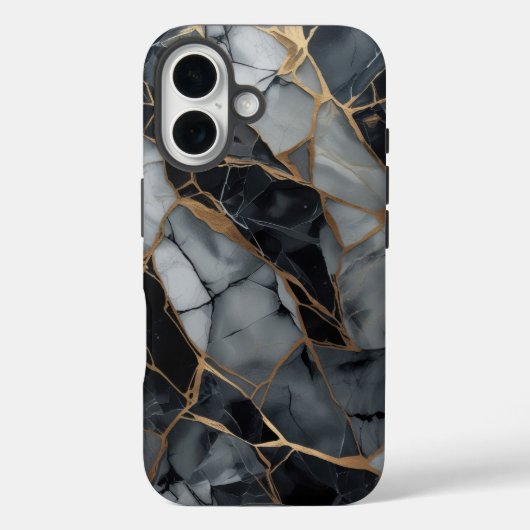 Fractured Stone Elegance Phone Case (Rückseite)