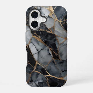 Fractured Stone Elegance Phone Case iPhone 16 Hülle