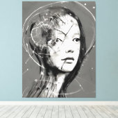 Fractured Woman Leinwanddruck (Insitu (Holzboden))