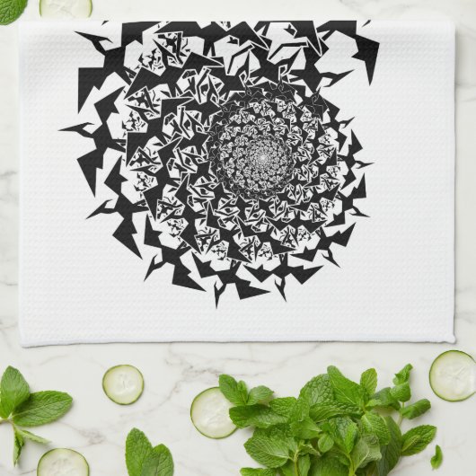 Fractyl Pterodactyl Geschirrtuch (Gefaltet)