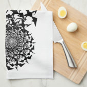 Fractyl Pterodactyl Geschirrtuch (Viertel Falte)