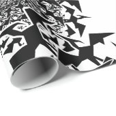 Fractyl Pterodactyl-Schwarm Geschenkpapier (Rolleneckpunkt)