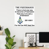 Frag A Mason Poster (Heimbüro)