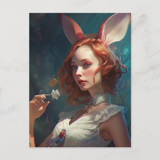 Frag Alice Postkarte (Vorderseite)