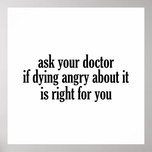 Frag deinen Arzt Poster (Vorne)